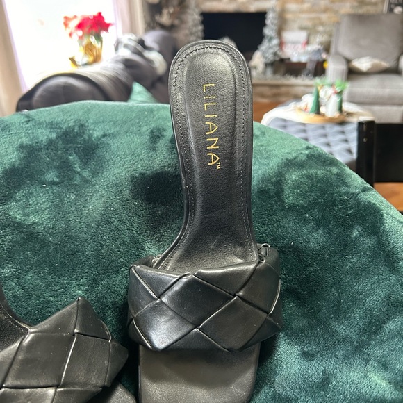 EUC Liliana black open toe heels - Picture 2 of 6